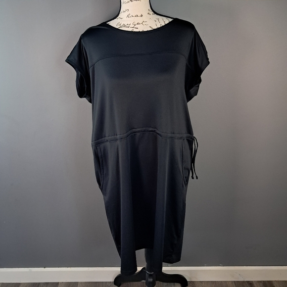 Columbia Cold Bay Black Dress Pockets Drawstring Outdoors Omni-Shade Women Large - Picture 1 of 7
